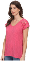 Thumbnail for your product : DKNY Embroidered Eyelet Tee