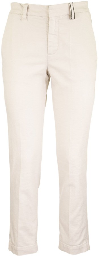 skinny cotton trousers