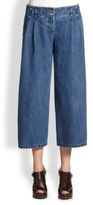 Thumbnail for your product : Michael Kors Pleated Denim Culottes