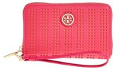 Thumbnail for your product : Tory Burch 'Robinson' Perforated Smartphone Wristlet