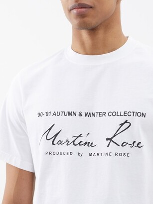 Martine Rose White Logoed T Shirt