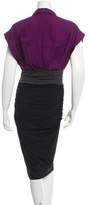 Thumbnail for your product : Paule Ka Colorblock Silk Dress w/ Tags