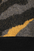 Thumbnail for your product : DKNY Printed boiled wool sweater