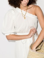 Thumbnail for your product : Peony Swimwear One-Shoulder Organic Cotton Blouse