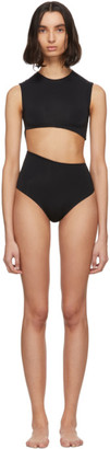 Haight Black Diagonal One-Piece Swimsuit