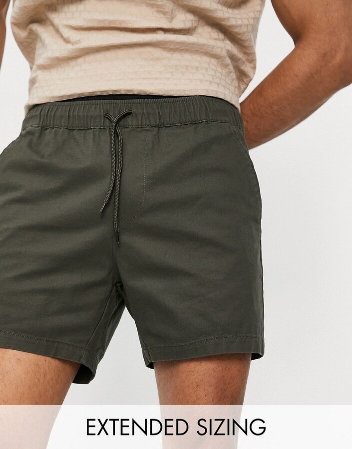 Mens Elastic Waist Khaki Shorts | Shop the world's largest 