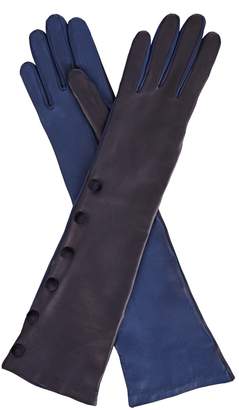 Gizelle Renee - Izumi Long Blue Leather Glove
