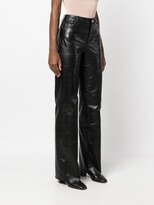 Thumbnail for your product : Drome High-Waist Lambskin Trousers