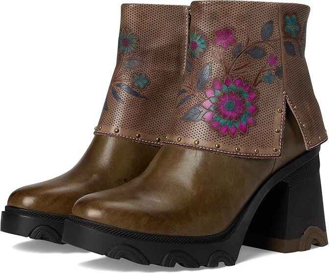 L'Artiste by Spring Step Carizma Women's Boots Olive : EU 35 (US Women's 5) M, Leather