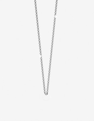Rebecca Rose Gold-plated Bronze & Zirconia H Charm W/Stainless Steel Necklace