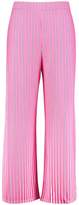 Thumbnail for your product : boohoo Plus Crepe Pin Stripe Wide Leg Trousers