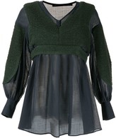 Thumbnail for your product : Muller of Yoshio Kubo Contrast Long-Sleeve Blouse
