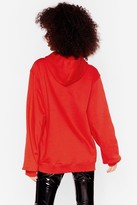 Thumbnail for your product : Nasty Gal Womens The Wait is Over-sized Hoodie - Red - L