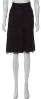 Thumbnail for your product : Prada Textured Knee-Length Skirt Black Textured Knee-Length Skirt