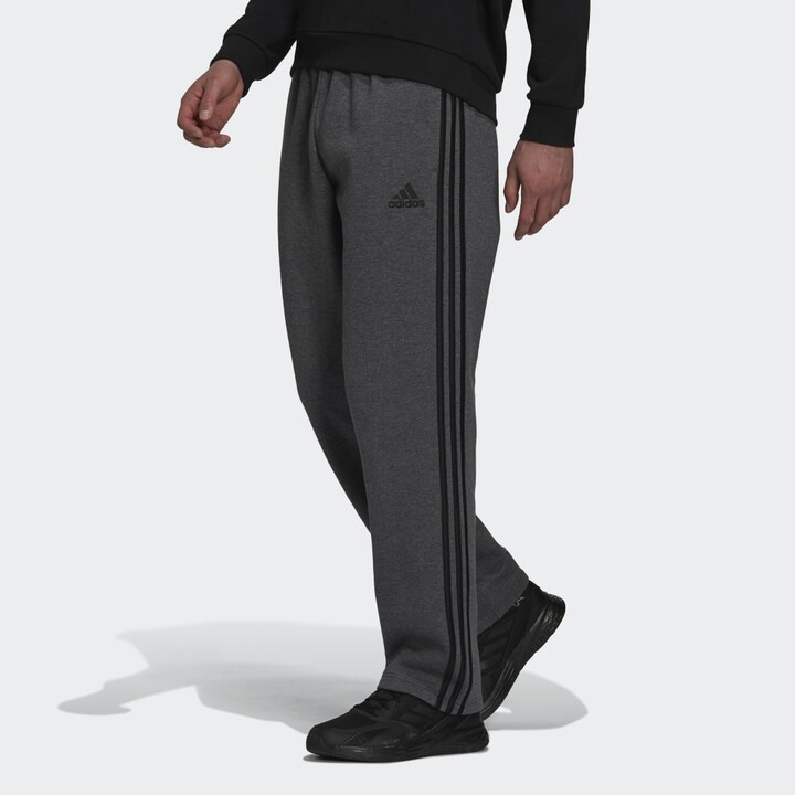 oppervlakkig walgelijk Verpersoonlijking adidas Essentials Fleece Open Hem 3-Stripes Pants - ShopStyle