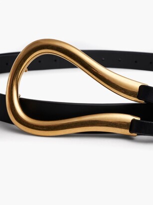 Bottega Veneta Loop Leather Belt - Black