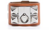 Thumbnail for your product : Hermes Pre-Owned Orange Epsom Collier De Chien CDC Bracelet