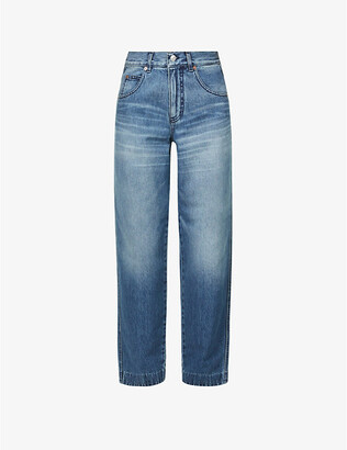 Victoria Beckham Diana high-rise relaxed-fit denim jeans