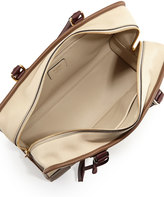 Thumbnail for your product : Loewe Amazona Bicolor Satchel Bag, Gray/Bordeaux