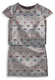 Milly Minis Girl's Metallic Cap Sleeve T-Shirt