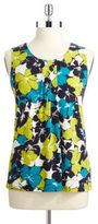 Thumbnail for your product : Anne Klein Floral Pintuck Blouse
