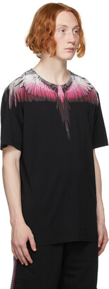 Marcelo Burlon County of Milan Black & Pink Wings T-Shirt
