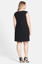 Thumbnail for your product : Donna Ricco Stretch Crepe A-Line Dress (Plus Size)