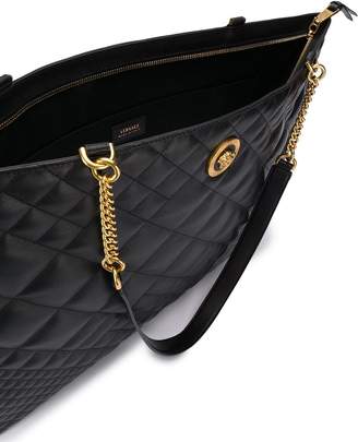 Versace oversized quilted shoulder bag
