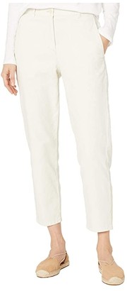 eileen fisher high waist tapered ankle jeans