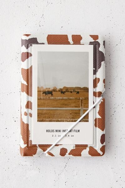 Urban Outfitters Cow Print Instax Mini Photo Album - ShopStyle