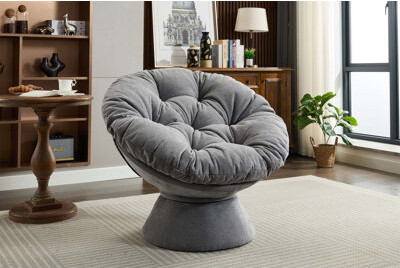 Latitude Run Oversized Swivel Accent Chair With 360-Degree Rotation, Plush Cushioning For Ultimate Comfort And Style In Any Room