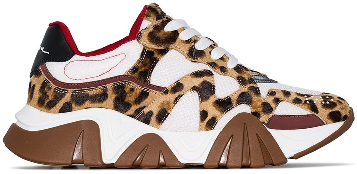 Versace Leopard-Print Sneakers - ShopStyle