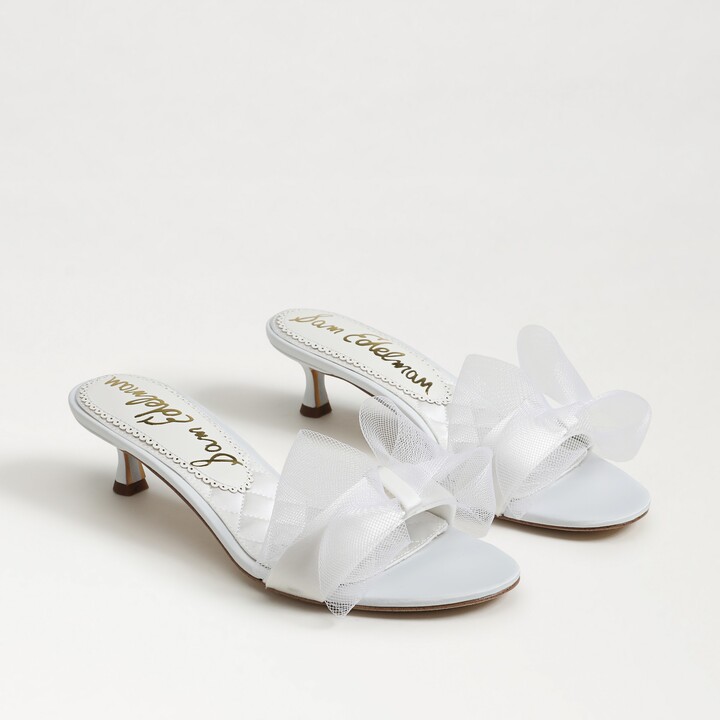 Sam Edelman Corrie Dress Sandal Bright White Satin
