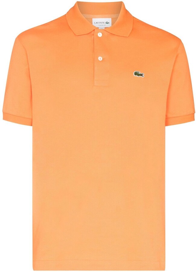 Lacoste Mens Orange Cotton Polo Shirt - ShopStyle