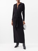 Thumbnail for your product : Norma Kamali Tie-front Stretch-jersey Maxi Dress