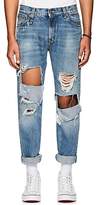 Thumbnail for your product : R 13 Men's Sid Distressed Straight Jeans - Blue Size 32