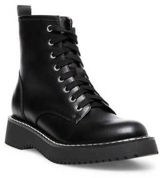 womens black combat boots walmart