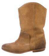 Thumbnail for your product : Maison Margiela Distressed Suede Boots