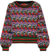 Missoni - Metallic Crochet-knit Sweater - Purple