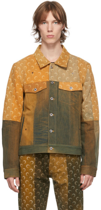 yellow jeans jacket mens