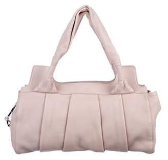 Valentino Pleated Leather Hobo Bag Pink Pleated Leather Hobo Bag