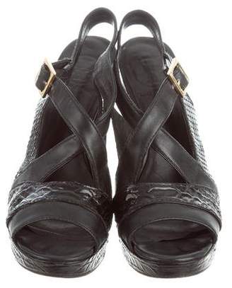 Tory Burch Leather Platform Sandals