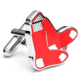 Silver Plated Boston Red Sox Cufflinks