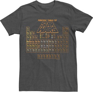 Licensed Character Men's Periodic Table Of Star Wars Characters Graphic Tee