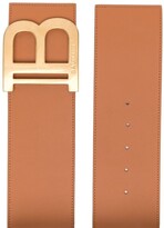 Thumbnail for your product : Balmain Logo-Plaque Buckle-Fastening Belt
