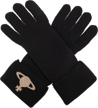 Vivienne Westwood Logo Leather Glove VIVIENNE WESTWOOD LONG