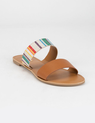 qupid rose gold sandals
