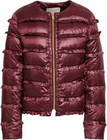 Thumbnail for your product : MICHAEL Michael Kors Ruffled Quilted Shell Down Jacket