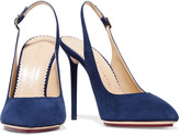 Thumbnail for your product : Charlotte Olympia Monroe suede pumps