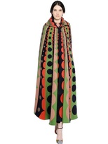 Thumbnail for your product : Valentino Patchwork Bonded Wool Felt Cape